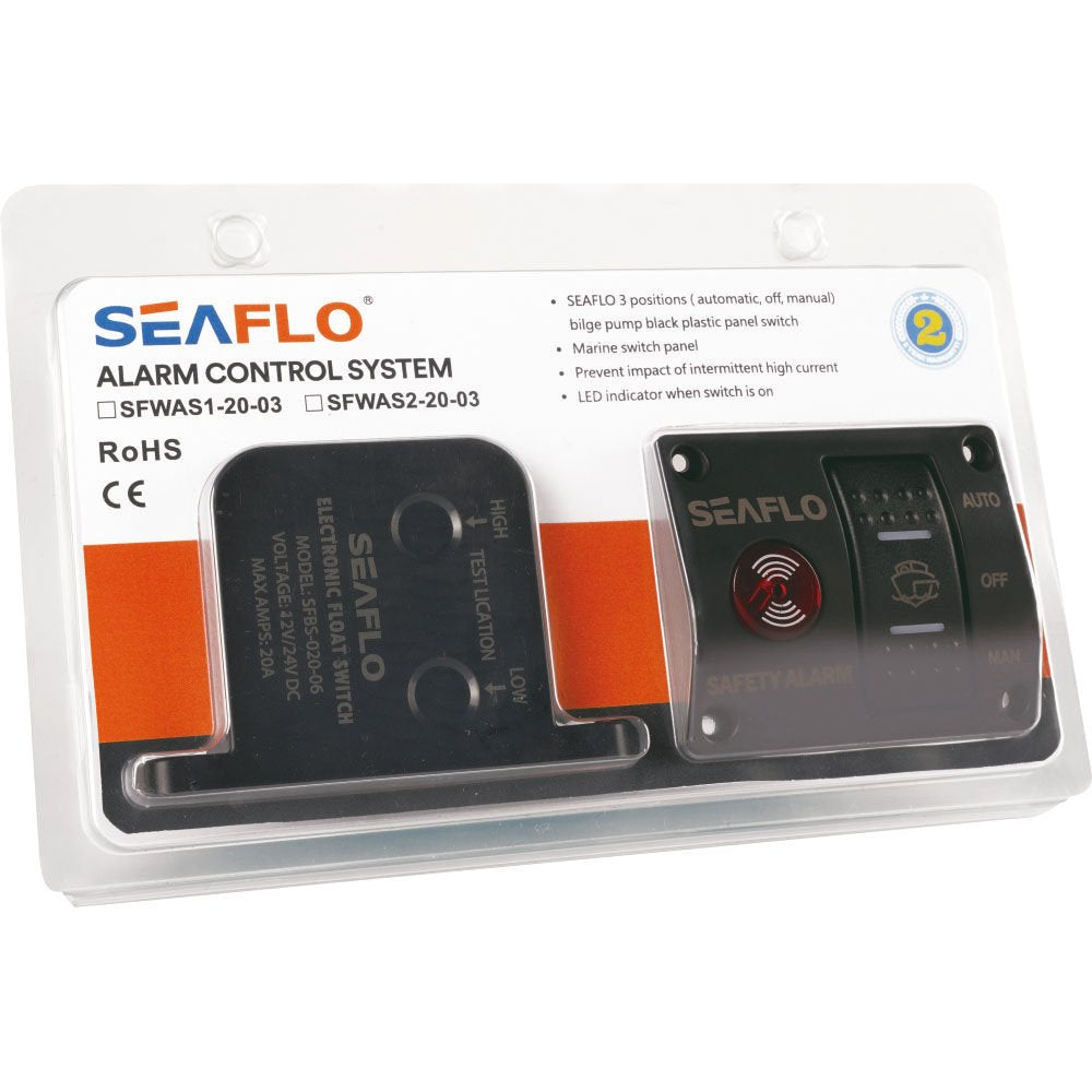 SEAFLO Bilge Alarm Alarm Control System 12V 20A max - 4Boats