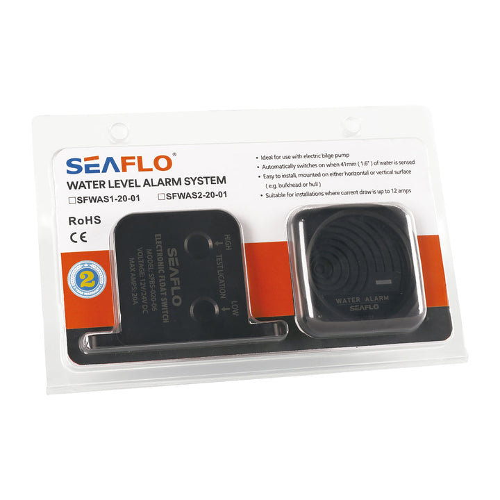 SEAFLO Bilge Alarm Water Level Alarm System 12V 20A max - 4Boats