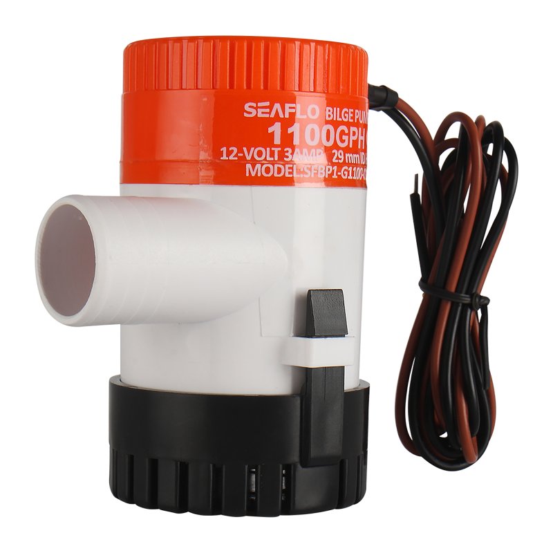 SEAFLO Bilge Pump 12V 1100 gph Non-Auto Bilge Pump 01 Series - 4Boats