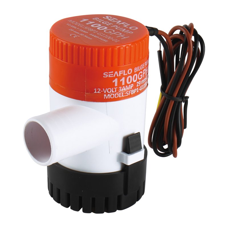 SEAFLO Bilge Pump 12V 1100 gph Non-Auto Bilge Pump 01 Series - 4Boats