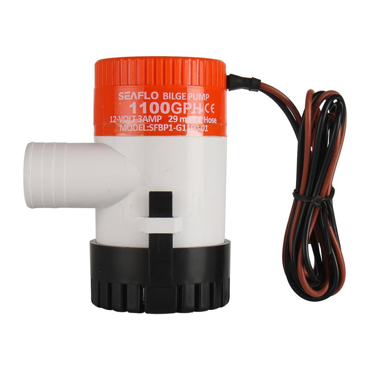 SEAFLO Bilge Pump 12V 1100 gph Non-Auto Bilge Pump 01 Series - 4Boats