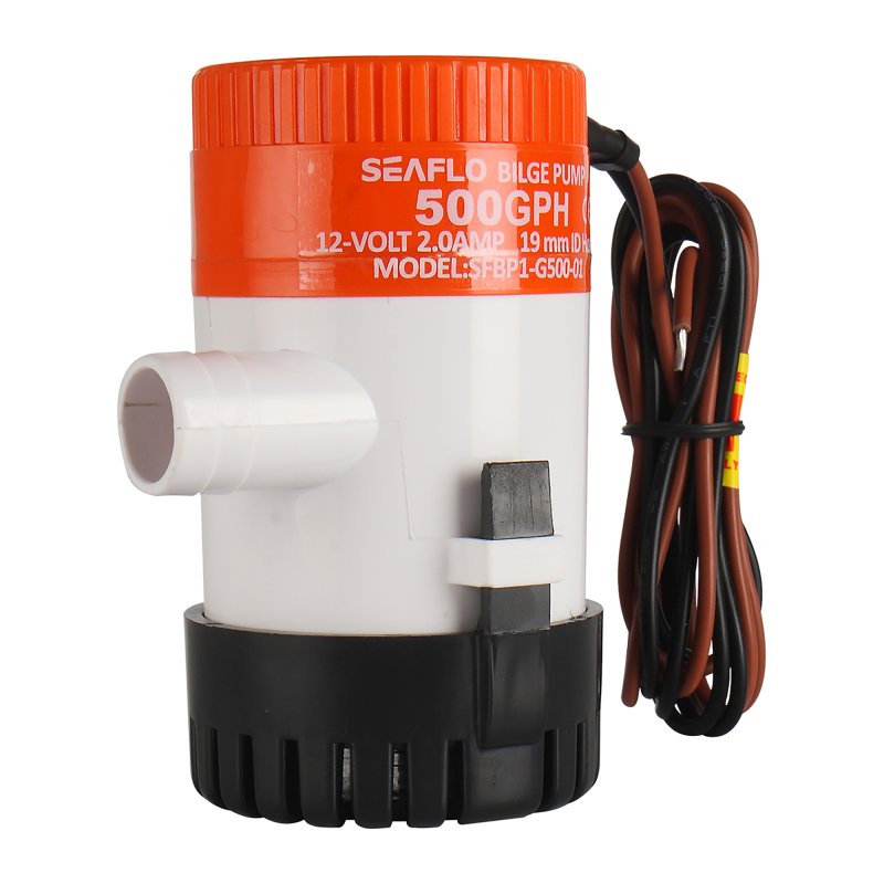 SEAFLO Bilge Pump 12V 500 gph Non-Auto Bilge Pump 01 Series - 4Boats