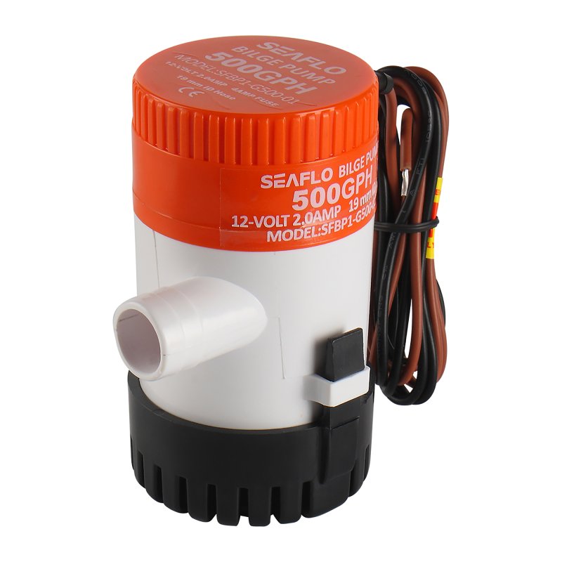 SEAFLO Bilge Pump 12V 500 gph Non-Auto Bilge Pump 01 Series - 4Boats