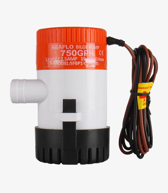 SEAFLO Bilge Pump 12V 750 gph Non-Auto Bilge Pump 01 Series - 4Boats