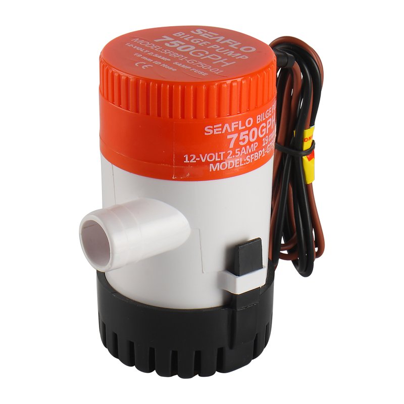 SEAFLO Bilge Pump 12V 750 gph Non-Auto Bilge Pump 01 Series - 4Boats