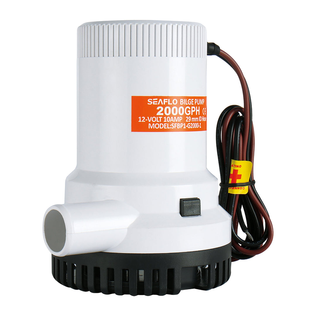 SEAFLO Bilge Pump 24V 2000 gph Non-Auto Bilge Pump 01 Series - 4Boats