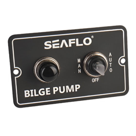 SEAFLO Bilge Switch Panel 3-Way Panel Switch 12V & 24V - 4Boats