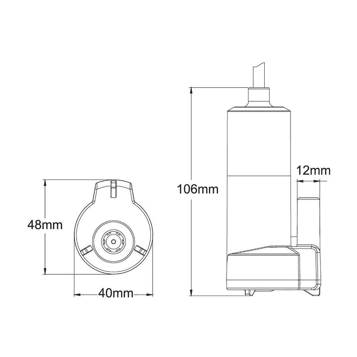 SEAFLO Inline Pump Low Voltage Submersible Pump 12V 12 lpm - 4Boats