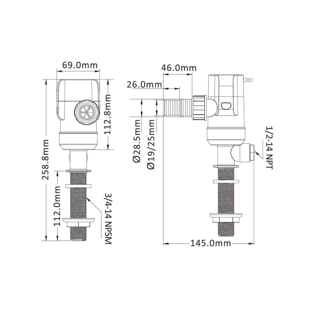 SEAFLO Livewell Pump 13C Series 12V 800 gph - 4Boats