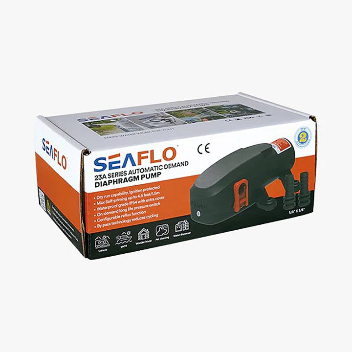 SEAFLO Pressure Pump 23A Series 24V 3.8 lpm/1.0 gpm 40 psi/2.8 bar - 4Boats