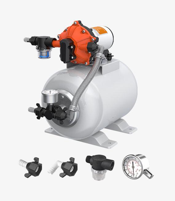 SEAFLO Pressure System Luxury Pump Accumulator Pressure Boost System 12V 3.0 gpm 60 psi 8L Tank - 4Boats