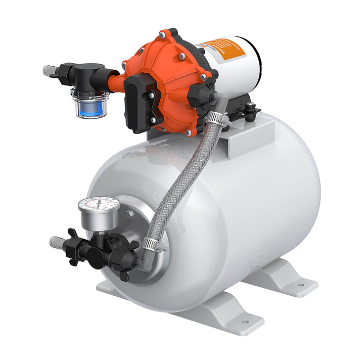 SEAFLO Pressure System Luxury Pump Accumulator Pressure Boost System 12V 4.0 gpm 60 psi 8L Tank - 4Boats