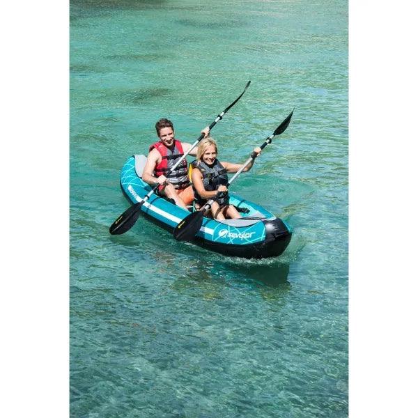 Sevylor Madison Inflatable Kayak Kit - 2 x Kayak Paddles, Foot Pump - 2 Person - 2023 Model - In Stock - 4Boats