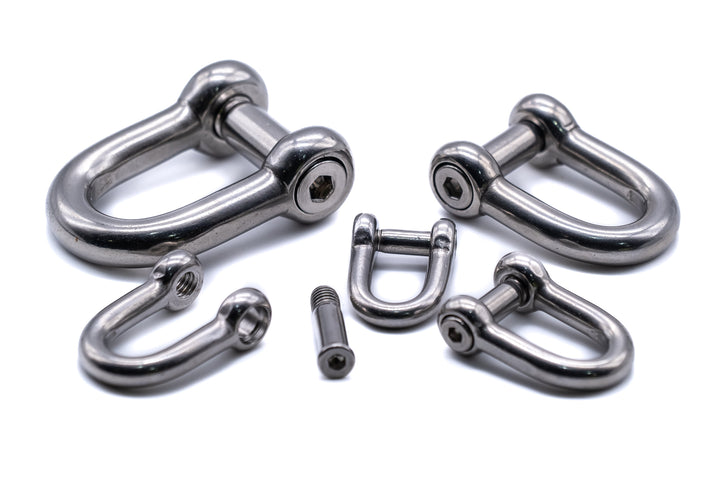 Shackle - Hex Dee / D Shackle with allen key fitting 316 A4 Stainless steel - 4Boats