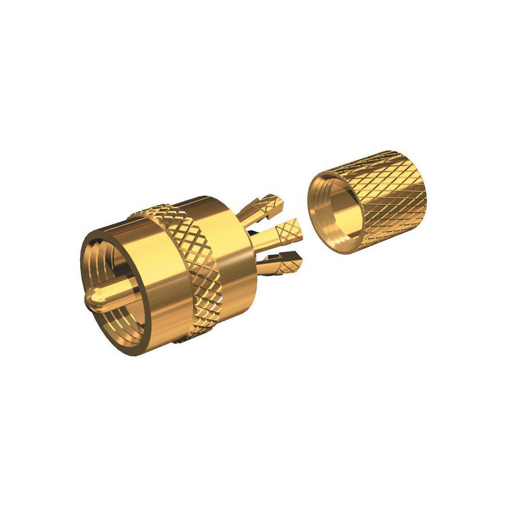 Shakespeare Gold Plated Centerpin solderless PL259 connector - 4Boats