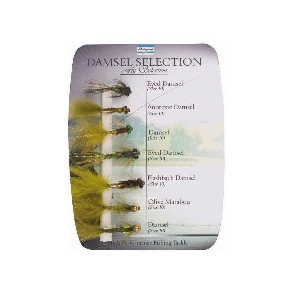Shakespeare Sigma Fly Selection - Damsel Nymphs - 7 Assorted Styles - 4Boats