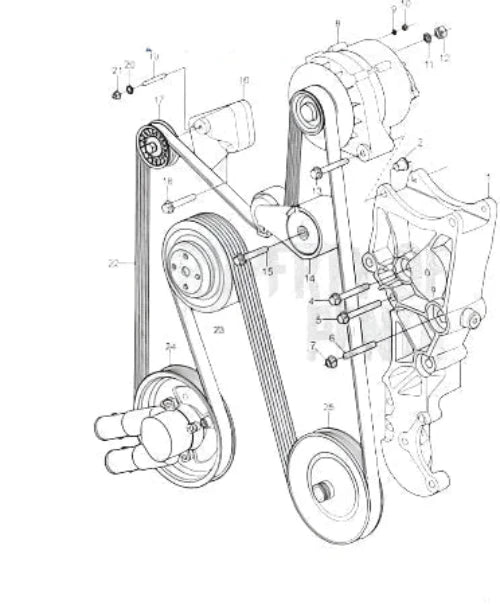 Evinrude Johnson DRIVE BELT  3860086 - RECMAR