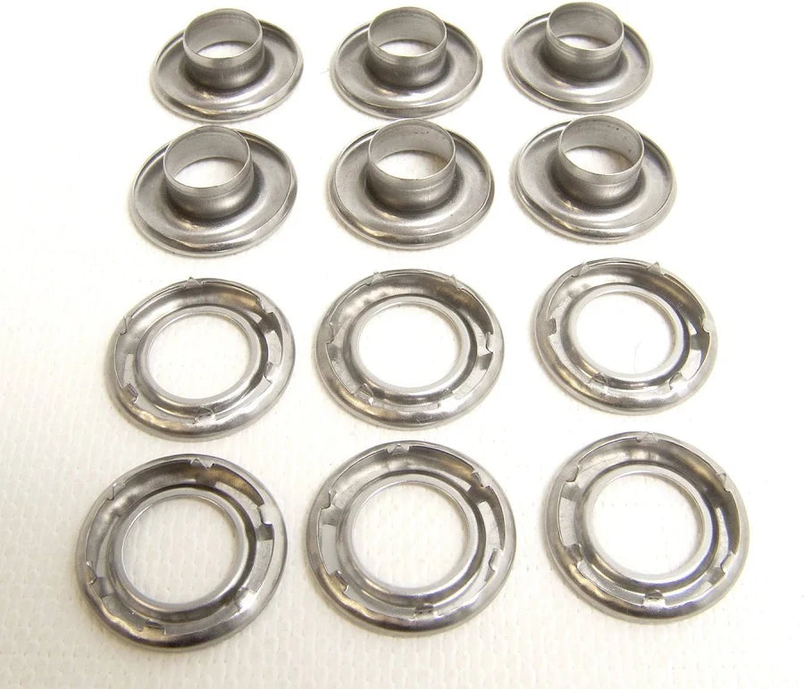 Grommets eyelets marine grade stainless steel rolled rim heavy duty 7mm - 16mm
