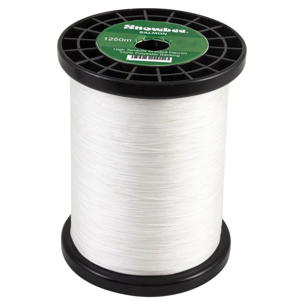 Snowbee Braided Dacron Backing Line - 20lb White 1250m - 4Boats