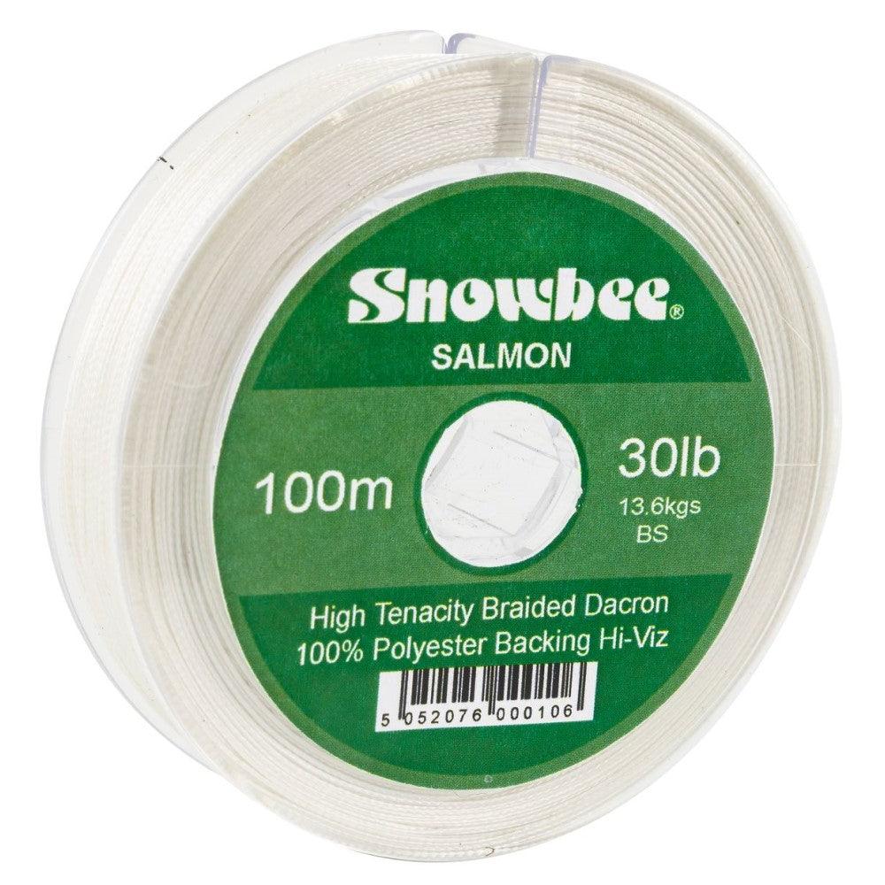 Snowbee Braided Dacron Backing Line - 30lb White 100m - 4Boats