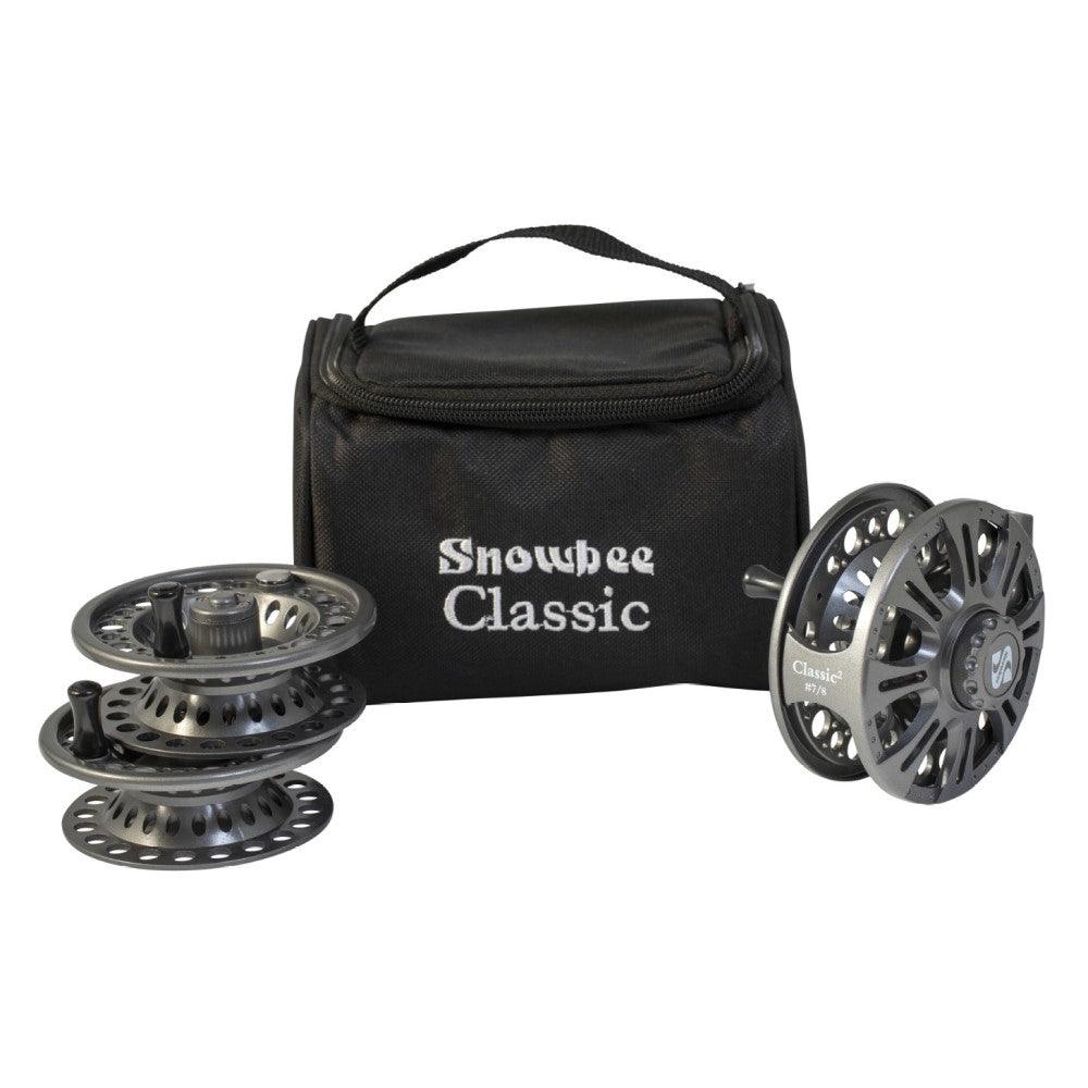 Snowbee Classic 2 Fly Reel Kit #7/8 Reel with Case & 2 Spools - 4Boats