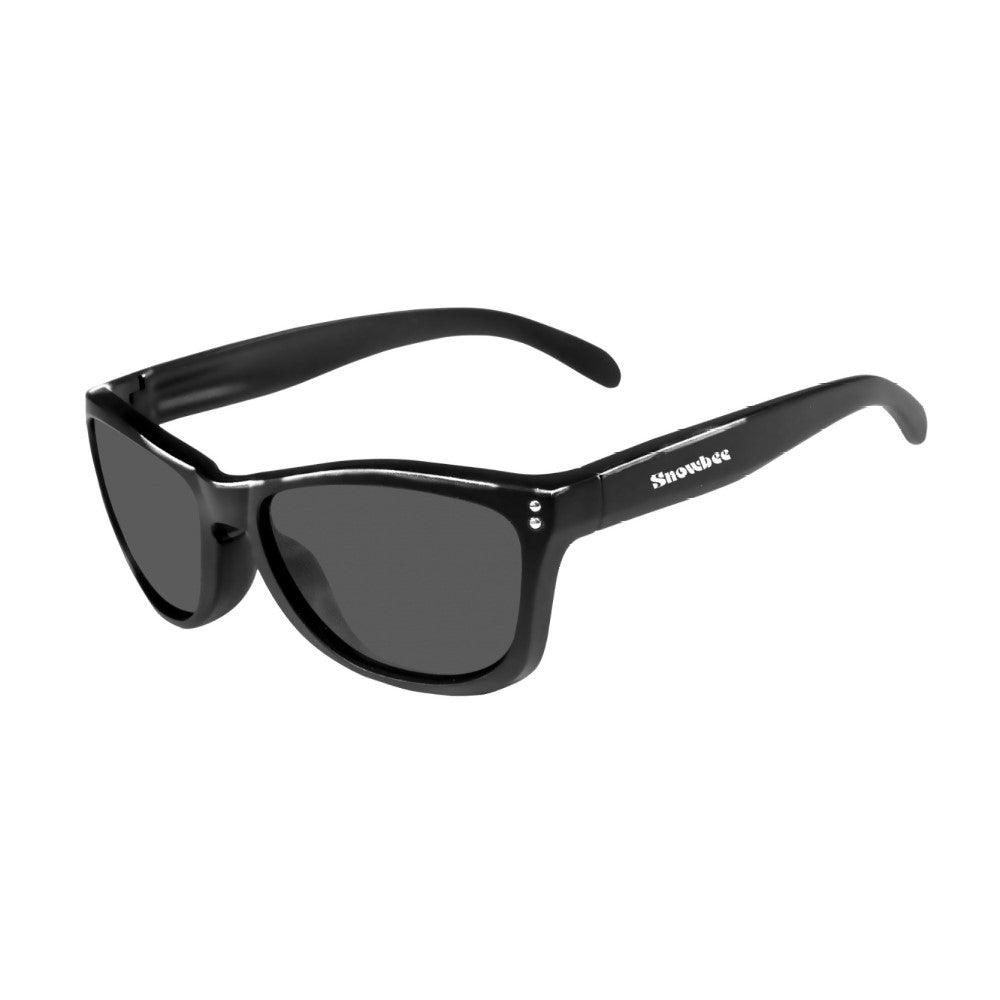 Snowbee Classic Retro Full Frame Sunglasses - Black/Smoke Lens - 4Boats