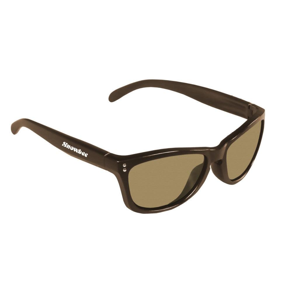 Snowbee Classic Retro Full Frame Sunglasses - Brown/Amber Lens - 4Boats