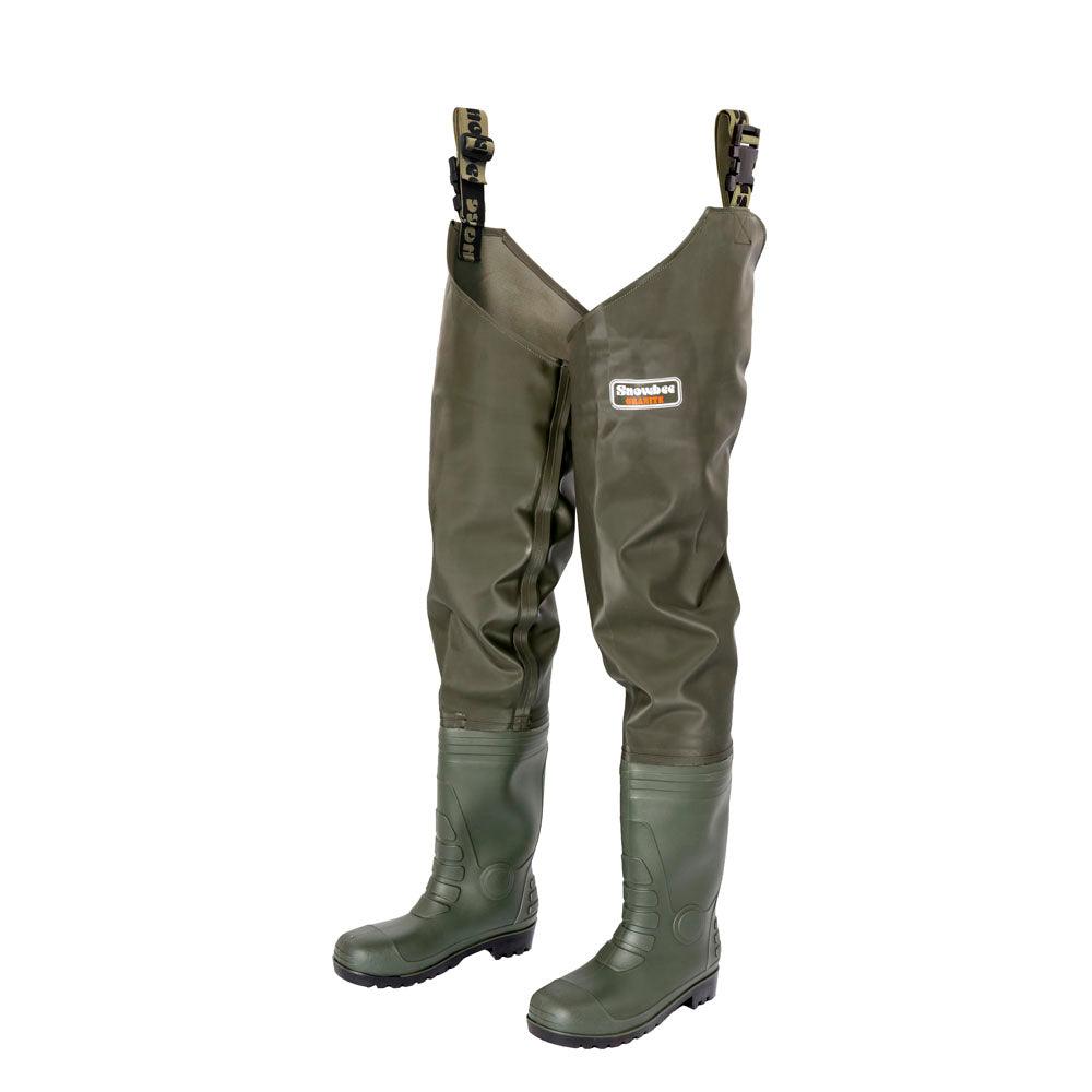 Snowbee Granite PVC Thigh Waders - 10 - 4Boats