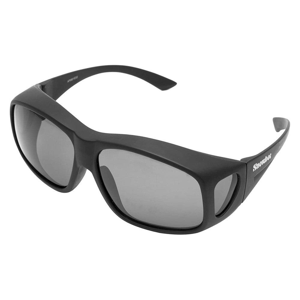 Snowbee Prestige Over-Spec Sunglasses - Matt Black / Smoke Green - 4Boats