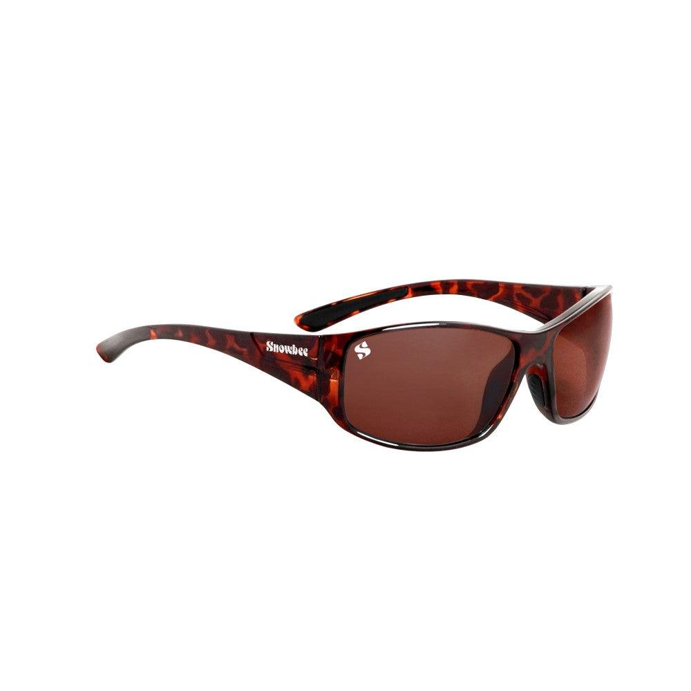 Snowbee Spectre Wrap Full Frame Sunglasses - Tortoiseshell-Amber Lens - 4Boats