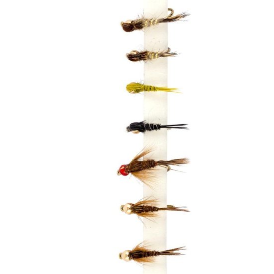 Snowbee Stillwater & General Fly Selection - SF105 Gold Head Nymphs - 4Boats