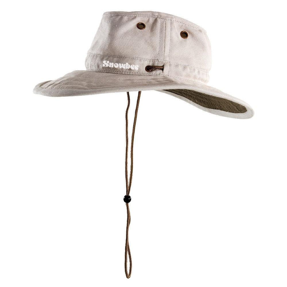 Snowbee Wide Brim Ranger Hat Stone - L - 4Boats