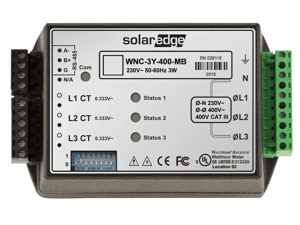 SolarEdge Energy Meter with Modbus Connection (CT Clamp 1000A) - 4Boats