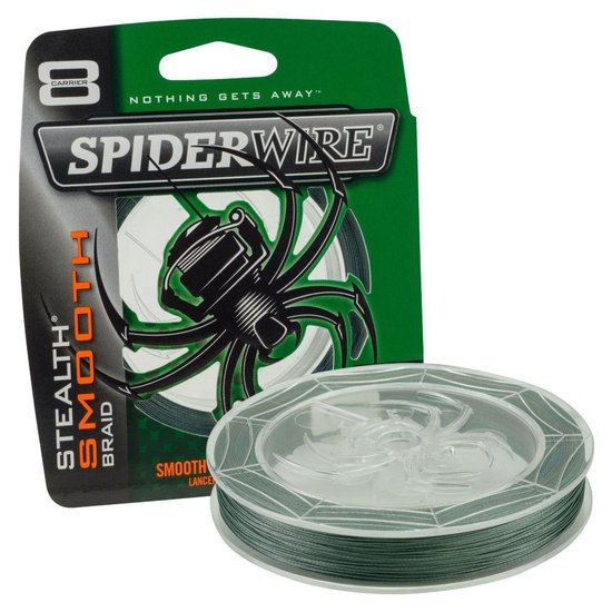 Spiderwire Smooth 8 Braid Moss Green Fishing Line-0.30 mm-300 m - 4Boats