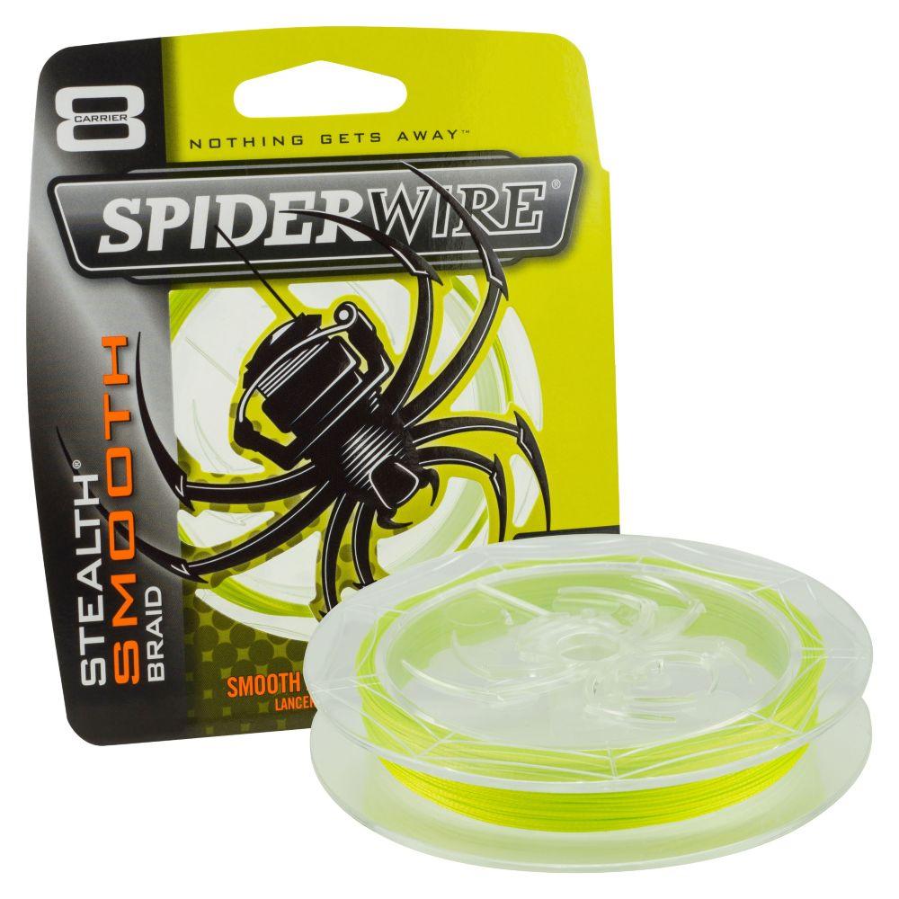 Spiderwire Smooth 8 Braid Yellow Fishing Line-150 m-0.08 mm - 4Boats