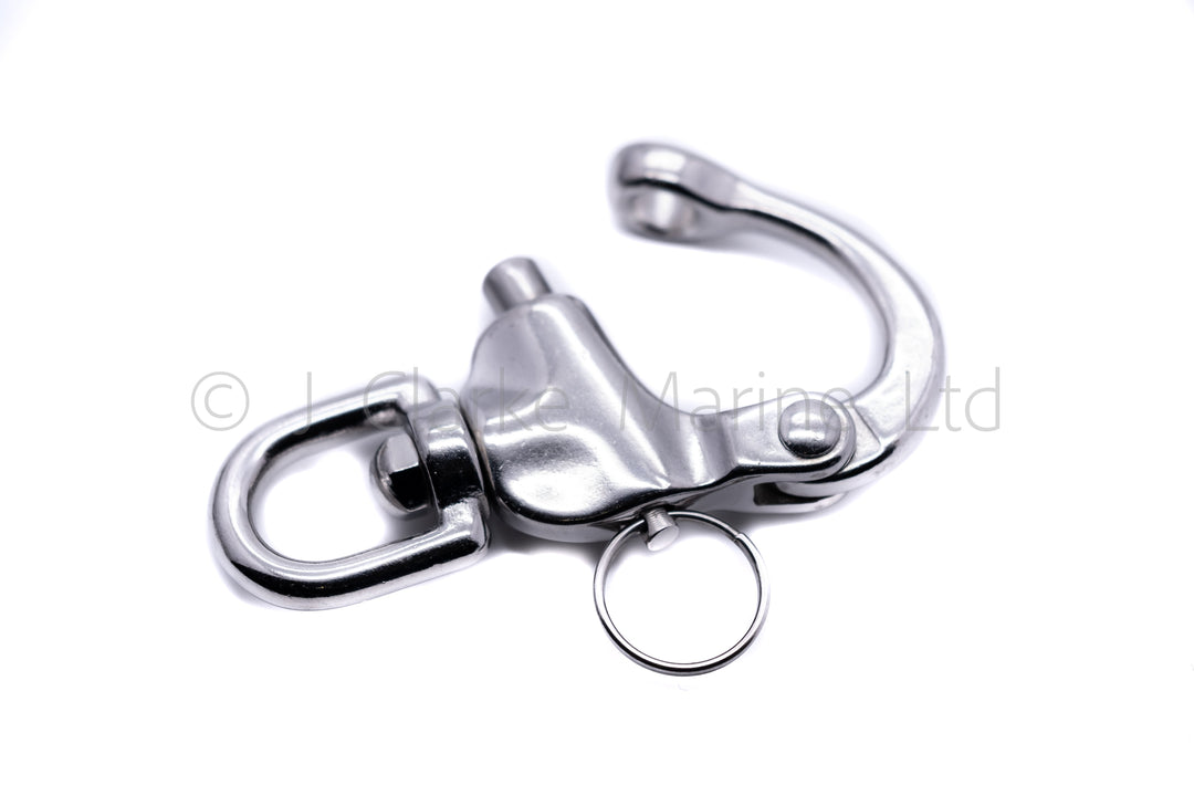 Spinnaker snap shackle 70mm and 87mm quick release A4 316 stainless steel - 4Boats