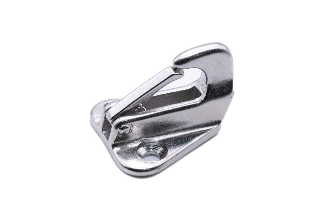 Stainless steel fender spring hook with catch 316 A4 marine grade - 4Boats