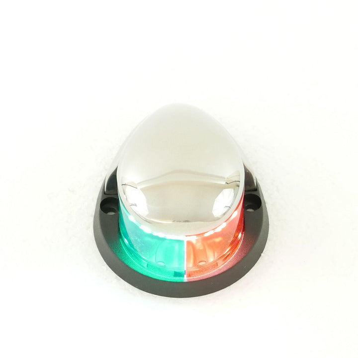 Stainless Steel LED Bi-Color (Red/Green) Bow Navigation Light 12V - 4Boats