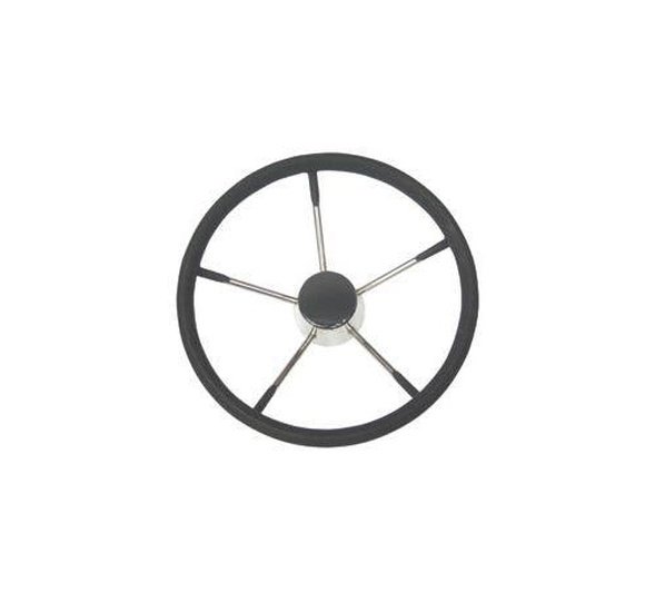 Stainless Steel Steering Wheel With Cap - 457mm - 4Boats
