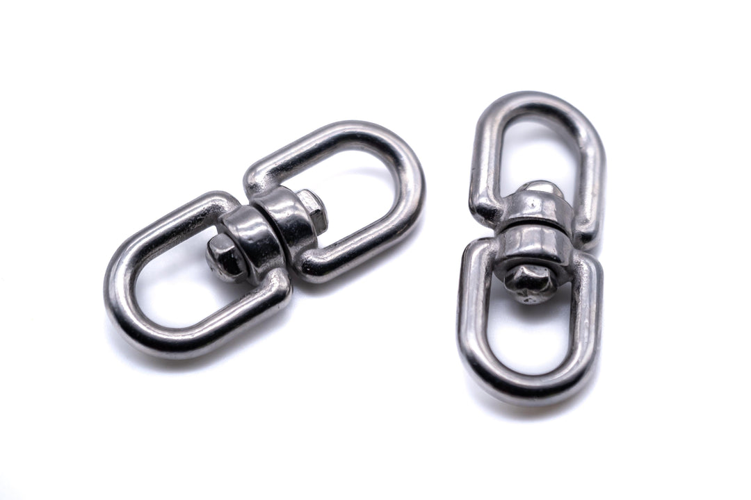 Stainless steel swivel eye shackle mooring 316 A4 marine grade boat chain link - 4Boats