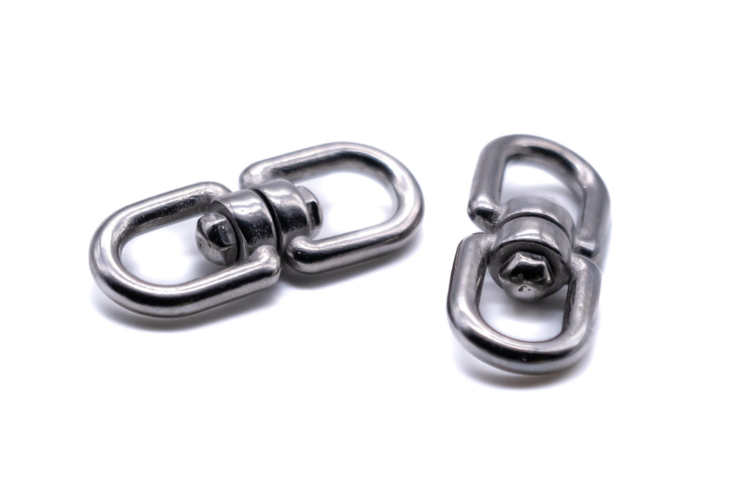 Stainless steel swivel eye shackle mooring 316 A4 marine grade boat chain link - 4Boats