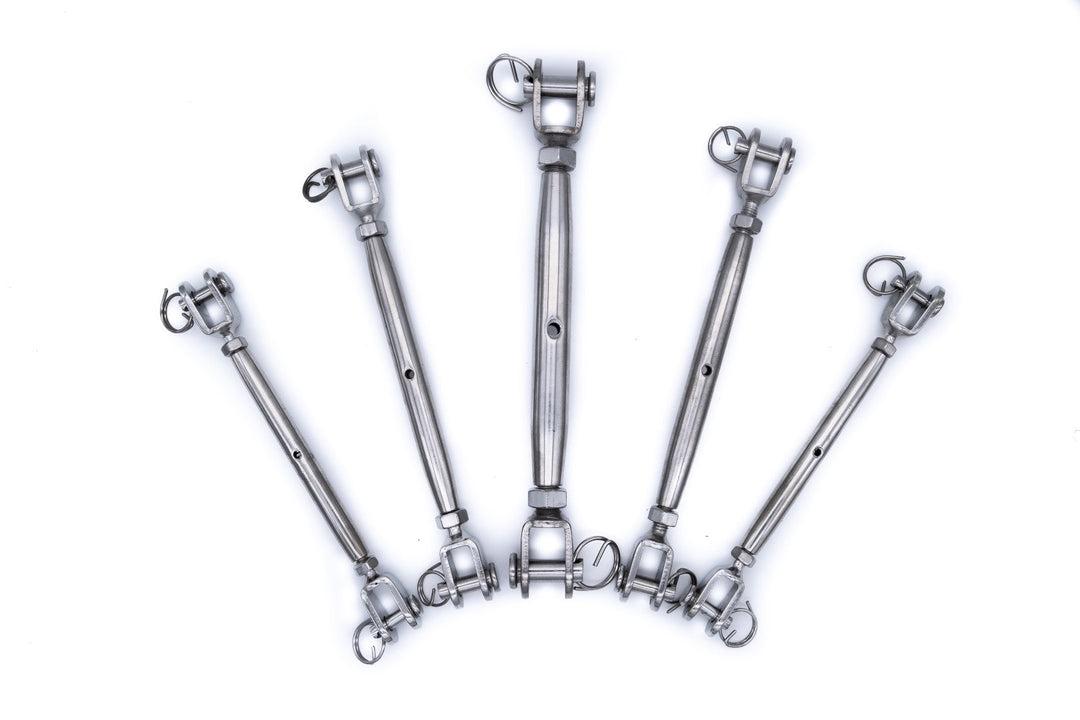 Stainless steel turnbuckle rigging screw jaw to jaw closed body 316 A4 marine grade - 4Boats