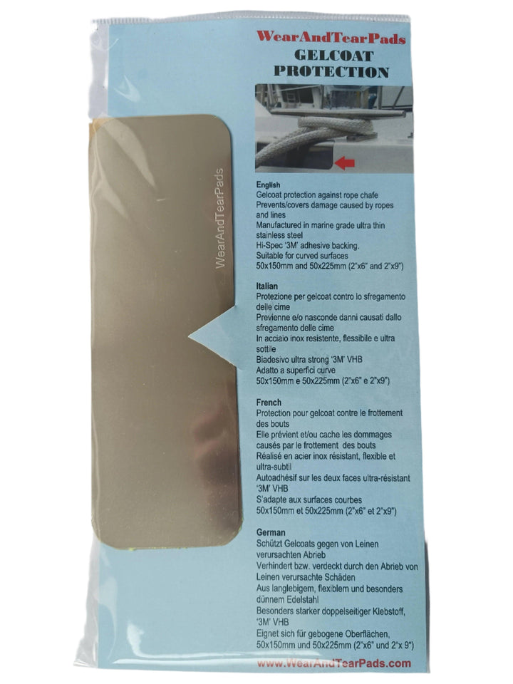 Meridian Zero stainless steel wear pads for durable protection against wear and tear