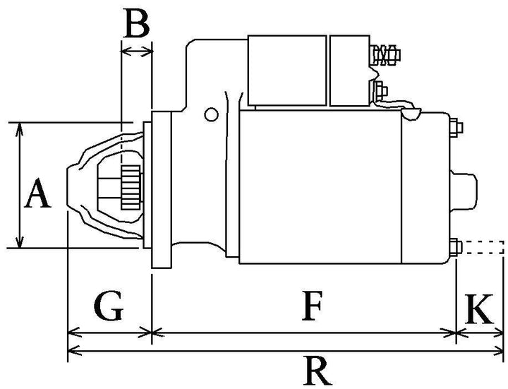 Starter Motor 879194371 for Cummins Mercruiser 1.7L 12V - 4Boats