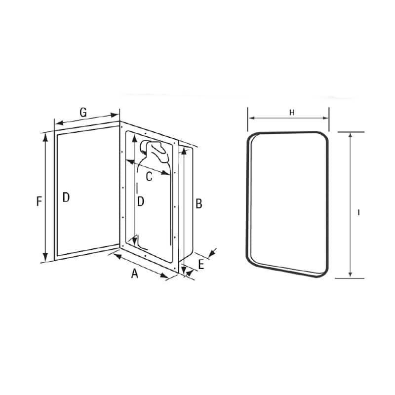 Storage Case for Fire Extinguisher - Up to 1kg - 4Boats