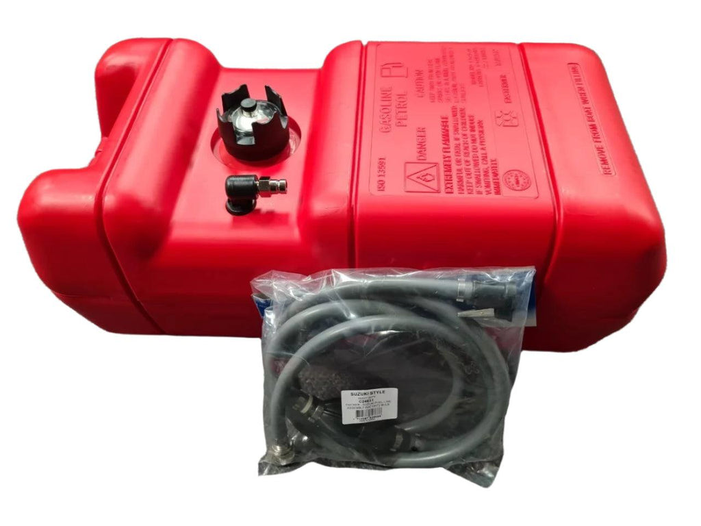 22L Suzuki Compatible Red Fuel Tank Kit | Outboard Fuel Line