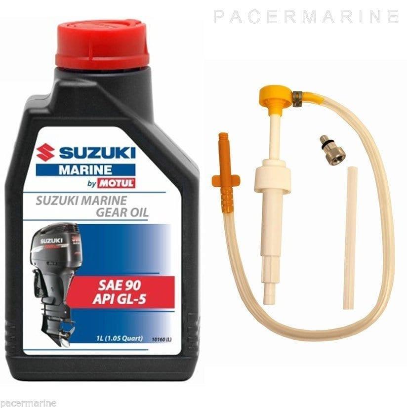 Suzuki Marine SAE 90 GL5 Gear Oil & Pump Kit 1L - 4Boats