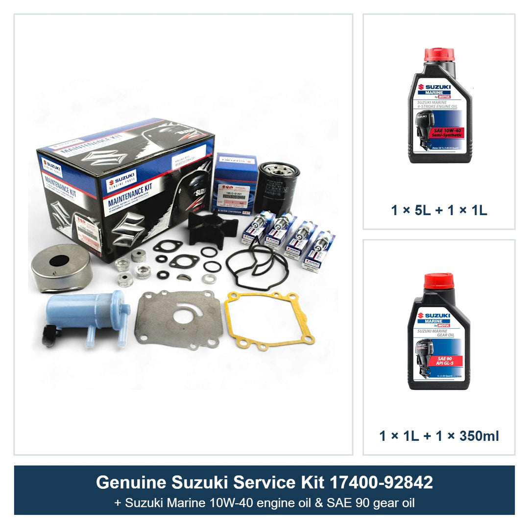 Suzuki DF100 DF115 Service Kit with Oils 17400-92842 (2010–2012)