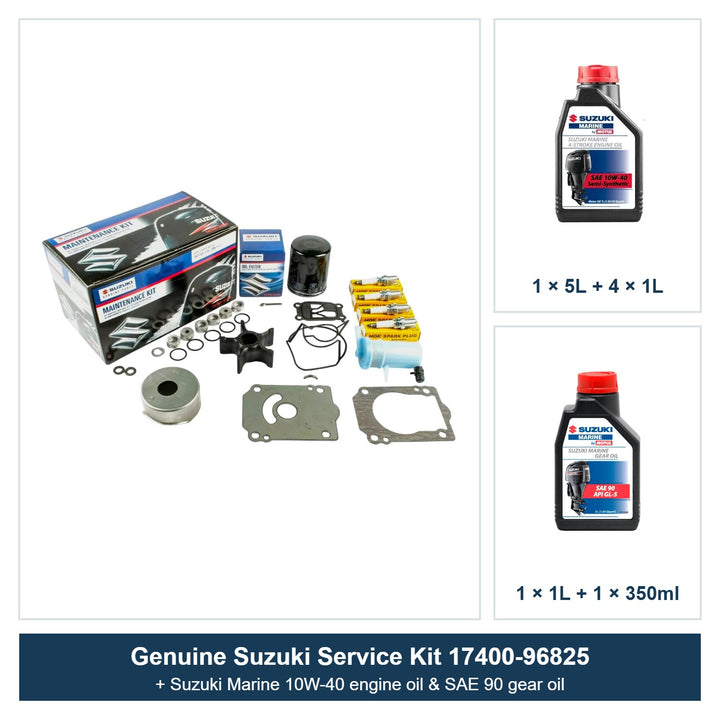 Suzuki DF150 DF175 Service Kit with Oils 17400-96825 (2006–2015)