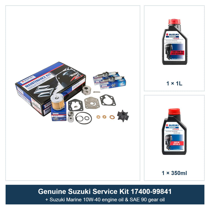 Suzuki DF8A DF9.9A Service Kit with Oils 17400-99841 (2010+)